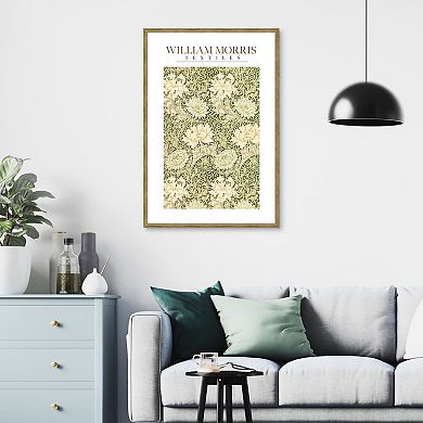Masterpiece William Morris Chrysanthemyum Pattern Framed Wall Art