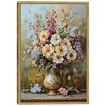 Masterpiece Classic Vase Floral Framed Wall Art