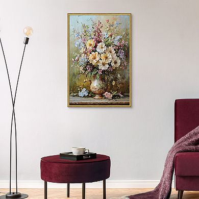 Masterpiece Classic Vase Floral Framed Wall Art