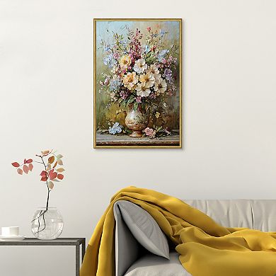 Masterpiece Classic Vase Floral Framed Wall Art