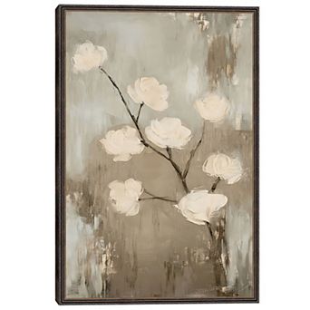 Masterpiece Distressed Floral Framed Wall Art