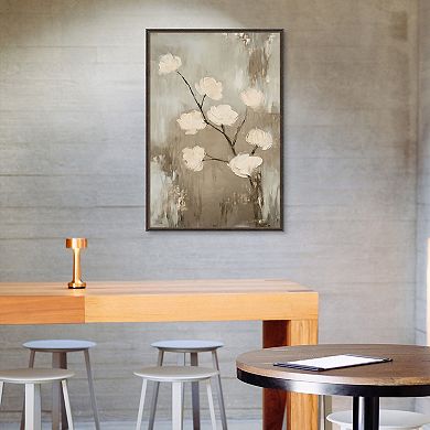 Masterpiece Distressed Floral Framed Wall Art