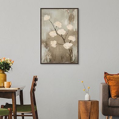 Masterpiece Distressed Floral Framed Wall Art