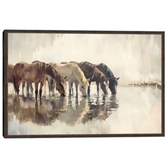 Masterpiece Herd of Horses Framed Wall Art