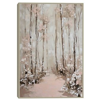 Masterpiece Pink Fantasy Woodland Framed Wall Art