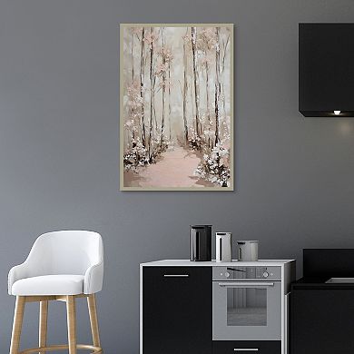 Masterpiece Pink Fantasy Woodland Framed Wall Art