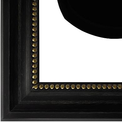 Masterpiece Black & White Pattern Circles Framed Wall Art
