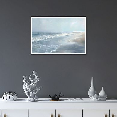 Masterpiece Foggy Coastline Framed Wall Art