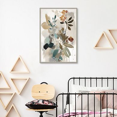 Masterpiece Abstract Botanical Framed Wall Art