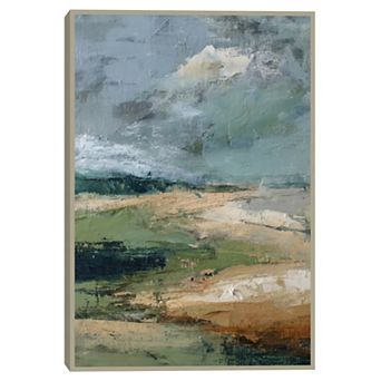 Masterpiece Peaceful Landscape Abstract Framed Wall Art