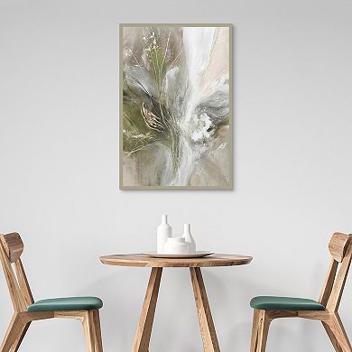 Masterpiece Delicate Moss Abstract Framed Wall Art