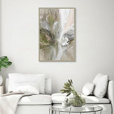 Masterpiece Delicate Moss Abstract Framed Wall Art