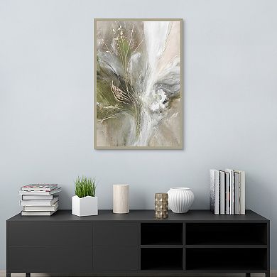 Masterpiece Delicate Moss Abstract Framed Wall Art