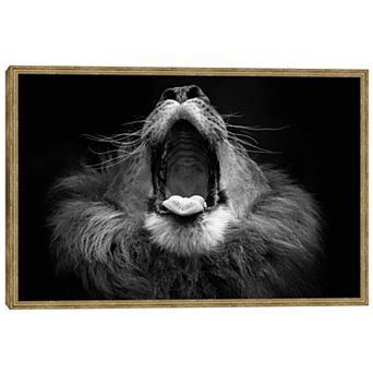 Masterpiece Mujambi Lion Framed Wall Art