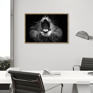 Masterpiece Mujambi Lion Framed Wall Art