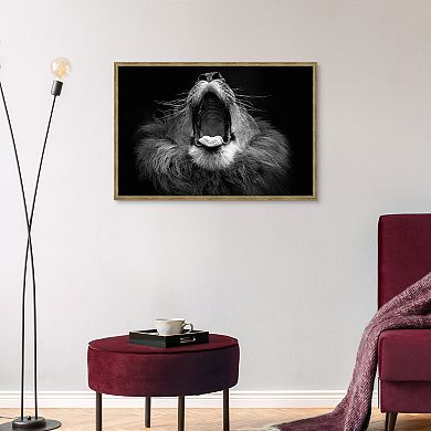 Masterpiece Mujambi Lion Framed Wall Art