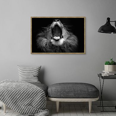 Masterpiece Mujambi Lion Framed Wall Art