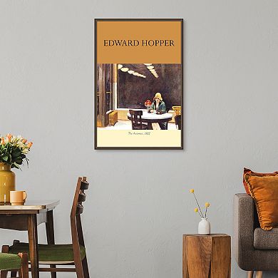 Masterpiece Edward Hopper The Automat Framed Wall Art