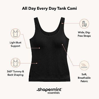 Plus Size Shapermint Tank Shaping Cami Top with Wide Straps