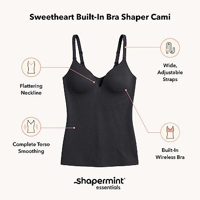 Women's Shapermint Sweetheart Built-In Wireless Bra Shaping Cami 62206