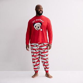 Big & Tall Jammies For Your Families® Disney's Mickey Mouse Pajama Top & Pajama Bottoms Set