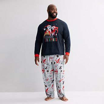 Big & Tall Jammies For Your Families® Disney’s Nightmare Before Christmas Pajama Top & Pajama Bottoms Set