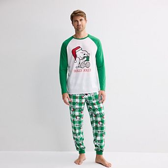 Men's Jammies For Your Families® Peanuts Holly Jolly Pajama Top & Pajama Bottoms Set