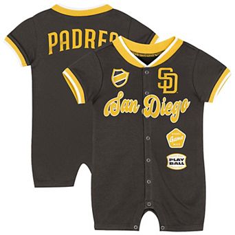 Newborn Outerstuff Brown San Diego Padres Pinch Coverall