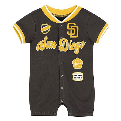 Newborn Outerstuff Brown San Diego Padres Pinch Coverall