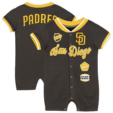 Newborn Outerstuff Brown San Diego Padres Pinch Coverall