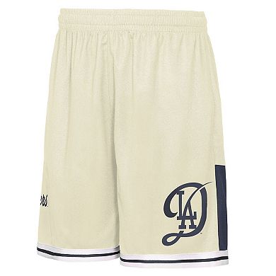 Youth Outerstuff Cream Los Angeles Dodgers City Crew Fashion Shorts