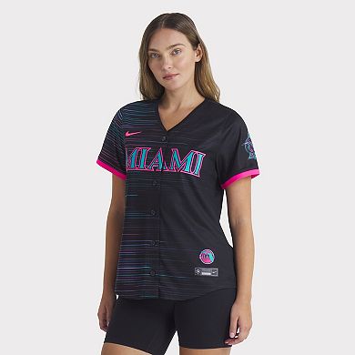Women's Nike Black Miami Marlins 2025 City Connect Limited Jersey
