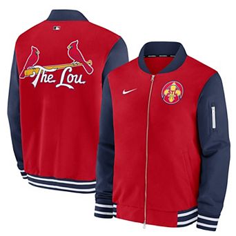 Men's Nike Red St. Louis Cardinals 2024 City Connect Authentic Collection Game Time Full-Zip Jacket