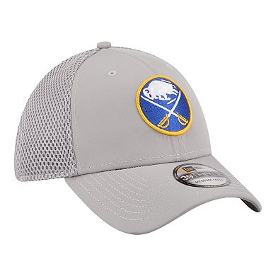 Men's New Era Gray Buffalo Sabres Logo 39THIRTY Flex Hat