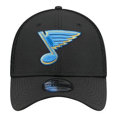 Men's New Era Black St. Louis Blues Logo 39THIRTY Flex Hat