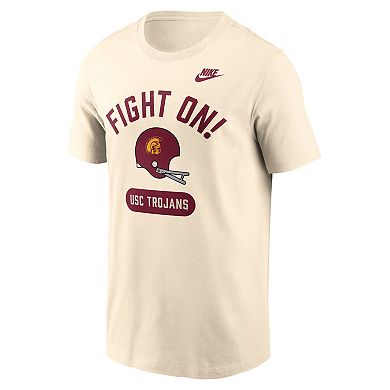 Men's Nike Natural USC Trojans Legacy Arch Helmet T-Shirt