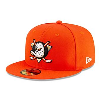 Men's New Era Orange Anaheim Ducks 59FIFTY Fitted Hat
