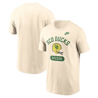 Men's Nike Natural Oregon Ducks Legacy Arch Helmet T-Shirt