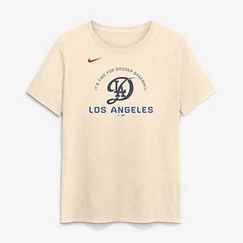 Women's Nike Natural Los Angeles Dodgers City Connect Arch T-Shirt