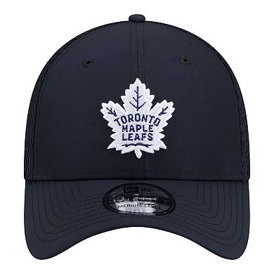 Men's New Era Navy Toronto Maple Leafs Logo 39THIRTY Flex Hat