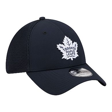 Men's New Era Navy Toronto Maple Leafs Logo 39THIRTY Flex Hat