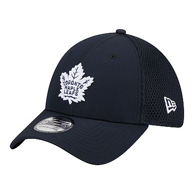 Men's New Era Navy Toronto Maple Leafs Logo 39THIRTY Flex Hat