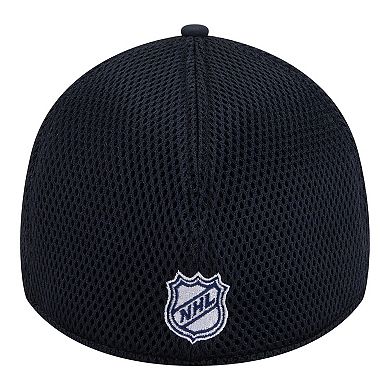 Men's New Era Navy Vancouver Canucks Logo 39THIRTY Flex Hat