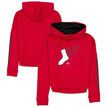 Women's New Era Red/Black Chicago White Sox 2025 City Connect Pullover Hoodie