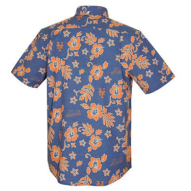 Men's Reyn Spooner Blue New York Mets Cooperstown Kekai Performance Button-Down Top