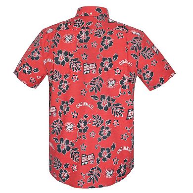 Men's Reyn Spooner Red Cincinnati Reds Cooperstown Kekai Performance Button-Down Top