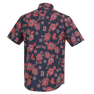 Men's Reyn Spooner Navy Boston Red Sox Cooperstown Kekai Performance Button-Down Top