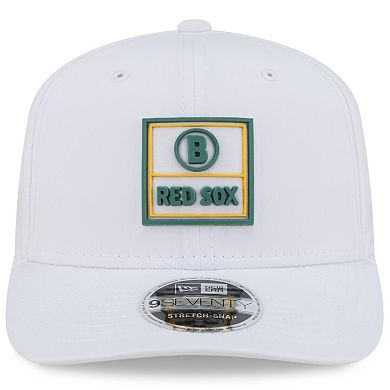 Men's New Era White Boston Red Sox 2025 City Connect Fan Pack 9SEVENTY Adjustable Hat