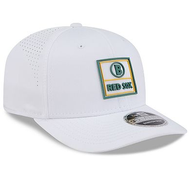 Men's New Era White Boston Red Sox 2025 City Connect Fan Pack 9SEVENTY Adjustable Hat