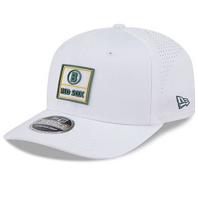 Men's New Era White Boston Red Sox 2025 City Connect Fan Pack 9SEVENTY Adjustable Hat